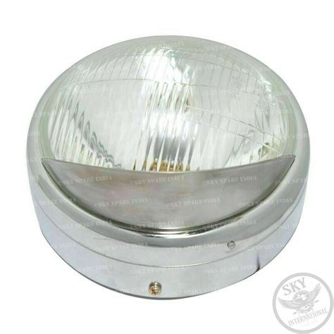 Headlamp 7 Headlight For Royal Enfield Classic 350 500cc Uce Efi With Peak Ebay