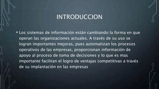 Introduccion A Los Sistemas De Informacion PPT Descarga Gratuita