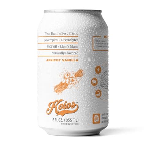 Koios Apricot Vanilla Nootropic Beverage Enhance Brain Function