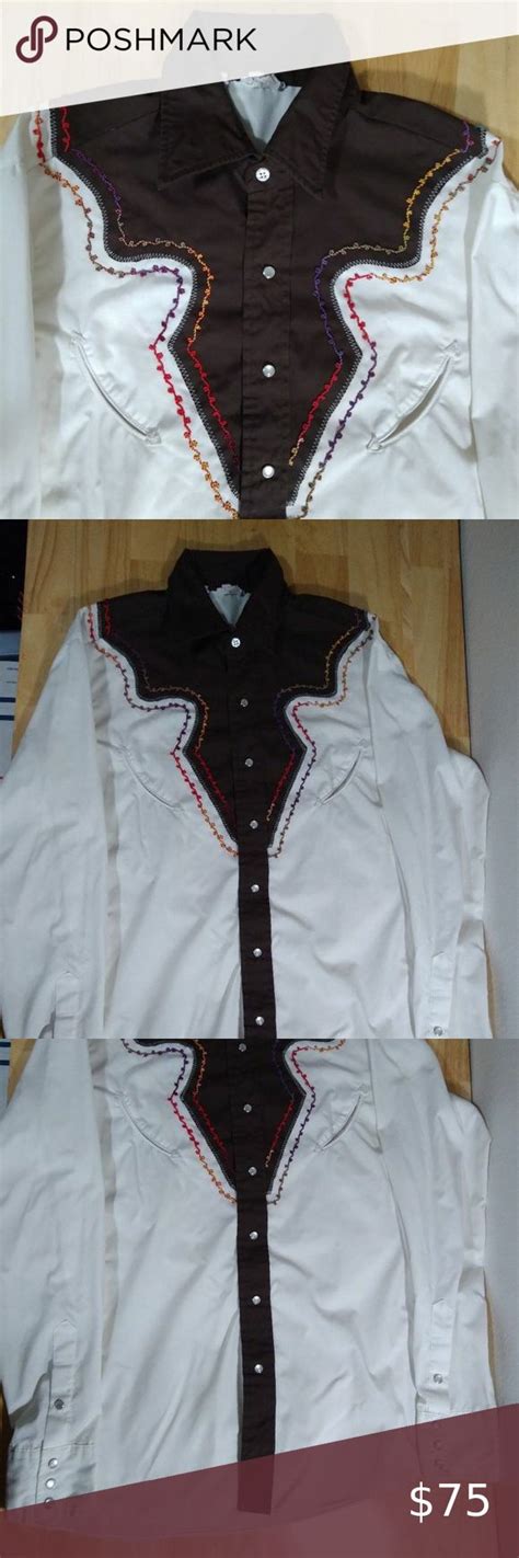 Vintage Kennington Rocking Ranchwear Western Pearl Snap Shirt Clothes