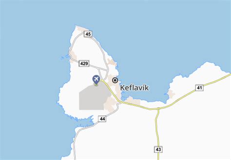 Map of Keflavík - Michelin Keflavík map - ViaMichelin