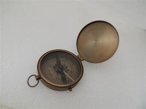 Antique Vintage Nautical Brass Compass For Gift Item Ship Size 2