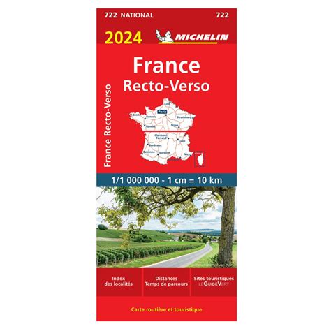 Carte Nationale 722 France Recto Verso Michelin Boutique De L