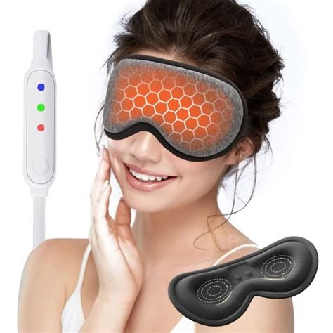 Ensemble Gris Masque Oculaire Chauffant Lectrique Usb R Utilisable