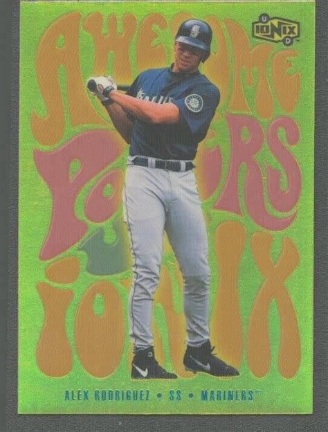 Upper Deck Ionix Alex Rodriguez Awesome Powers Ap Mariners Ebay