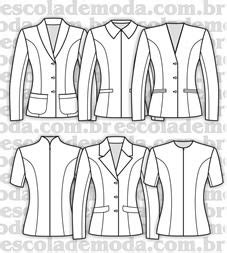 Moldes De Blusas Camisas Blazers Batas Regatas Cal As Saias E