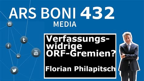 Ars Boni 432 Verfassungswidrige ORF Gremien YouTube