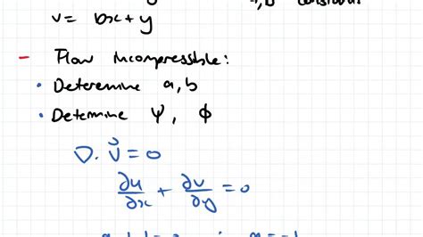 Stream Function And Velocity Potential Function Example Fluid