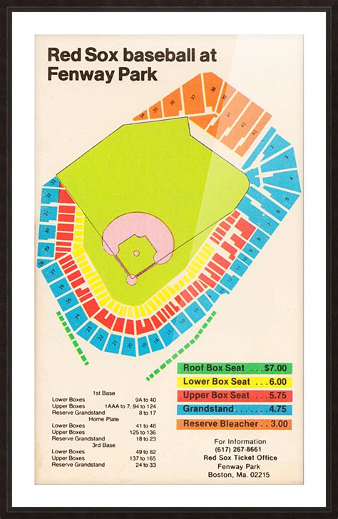 Fenway Seating Chart Cabinets Matttroy