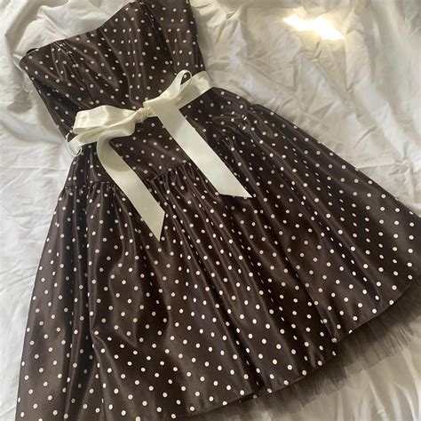 Vintage S Gunne Sax Polka Dot Coquette Dress Size Depop