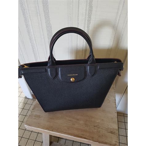 Longchamp Héritage Cuir Noir ref 73085 Joli Closet