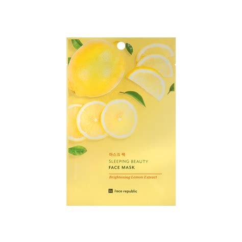 Face Republic Sleeping Beauty Face Mask Brightening Lemon Extract 23g