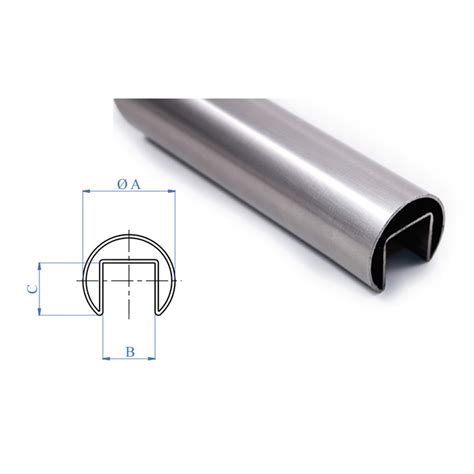 Slotted Handrail For Led Stainless Steel Railing System