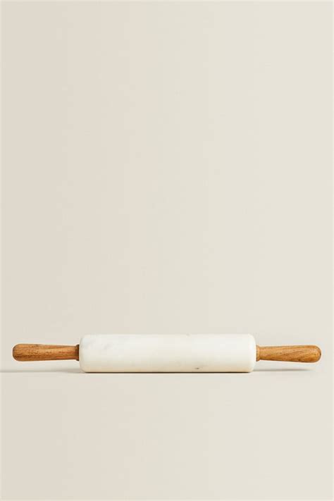 MARBLE AND WOOD ROLLING PIN - white | ZARA United States