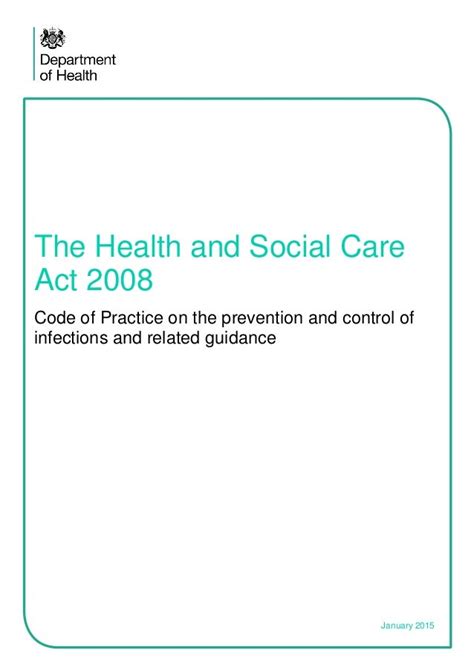 The Health And Social Care Act 2008