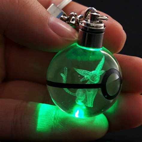 Espeon Crystal Pokeball Keychain 3D Laser Engraved 30MM Etsy