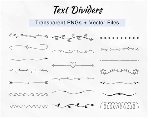 Page Divider Transparent