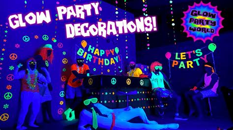 Black Light Party 🥳 Best Neon Party Decorations And Glow Party Supplies 🎈 Youtube