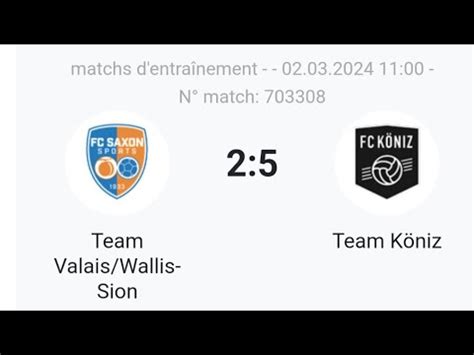 Team Valais Sion vs FC Köniz Match amical catégorie M15VALAIS VS KÖNIZ