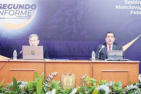 Rinde Segundo Informe El Rector De La Uadec Peri Dico Z Calo