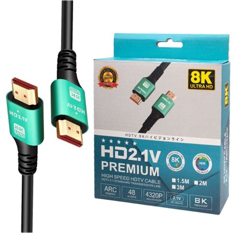 Jual Kabel HDMI 2 1v 8K Ultra 3D 48 GBPS 60 Hz 7680 X 4320P Kepala