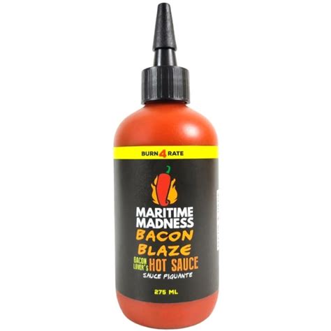 Bacon Blaze Hot Sauce By Maritime Madness At Maker House Co Maker House Co