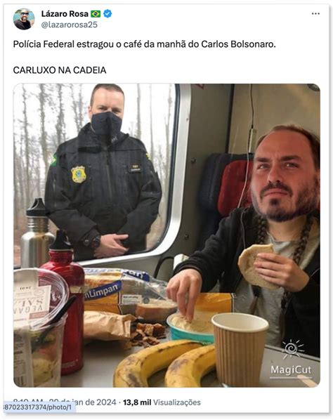 Operação da PF contra Carlos Bolsonaro vira meme nas redes