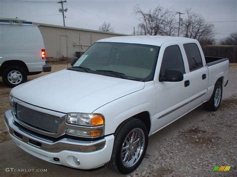 2005 Summit White Gmc Sierra 1500 Sle Crew Cab 76434237 Car Color Galleries