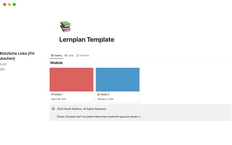 besten Persönlicher Planer Vorlagen aus Notion