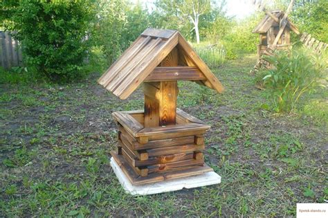 Декоративный колодец на даче своими руками (59 фото) - красивые ...