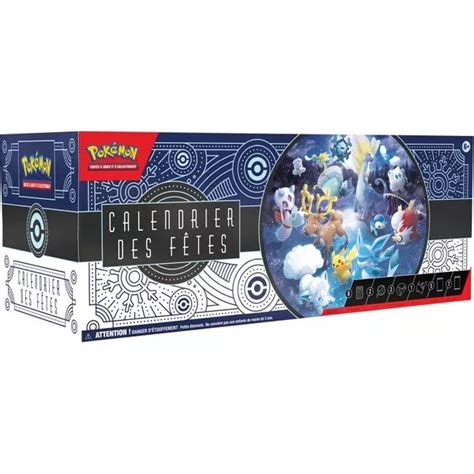 POKÉMON COFFRET CALENDRIER des Fêtes De Lavent 2023 Fr Neuf Scellé