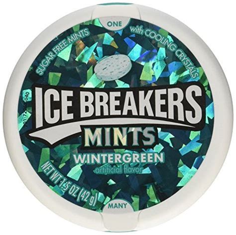 Ice Breakers Wintergreen Sugar Free Mints 15oz Pucks 6ct Canadian