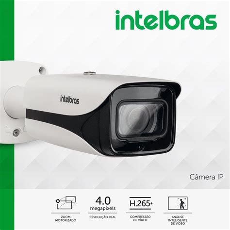 Câmera Intelbras Bullet IP VIP 5450 Z G2 Full HD 4 0MP 1440P 2 7