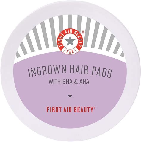 First Aid Beauty Ingrown Hair Pads With Bha And Aha Daily Treatment Relieves Razor Burn