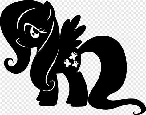 Pony Applejack Fluttershy Kleine Kuchenform Spitze Silhouette Tiere