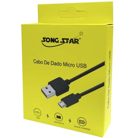 Cabos De Dados Micro Usb X V Song Star Metro No Shoptime