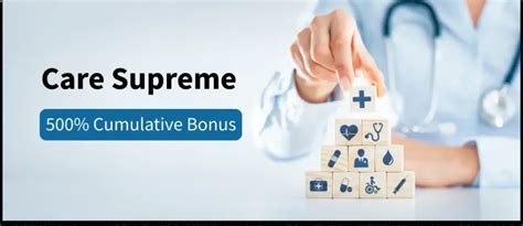 Health Insurance Benefits With Care Supremes 500 Cumulative Bonus