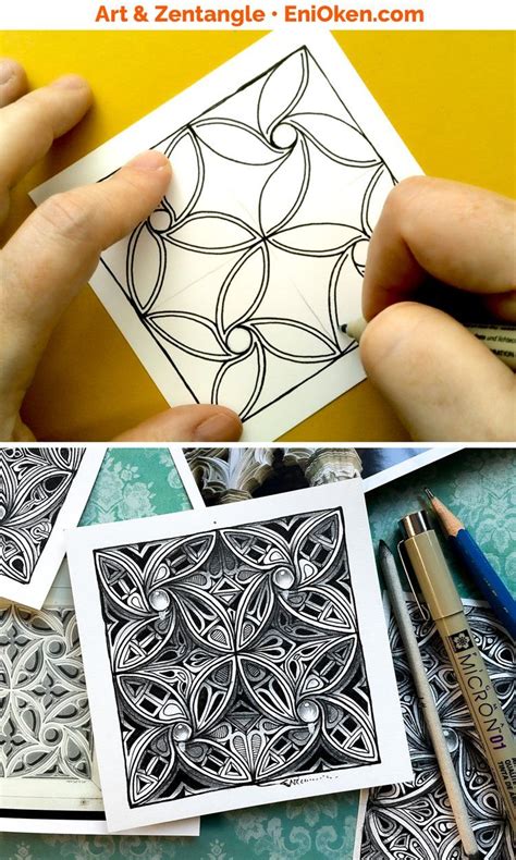 Gothic Tracery Class — Eni Oken Zentangle Drawings Doodles Zentangles