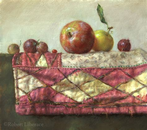 Robert Liberace Still Life With Plum Oil On Board Still Life Be