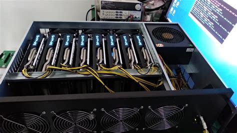 High Hashrate 230 260MH S Mining Machine Rig With 8 AMD RX580 8GB For