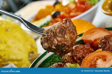 Marocain Kefta Tagine Photo Stock Image Du Lent Agneau 142425122