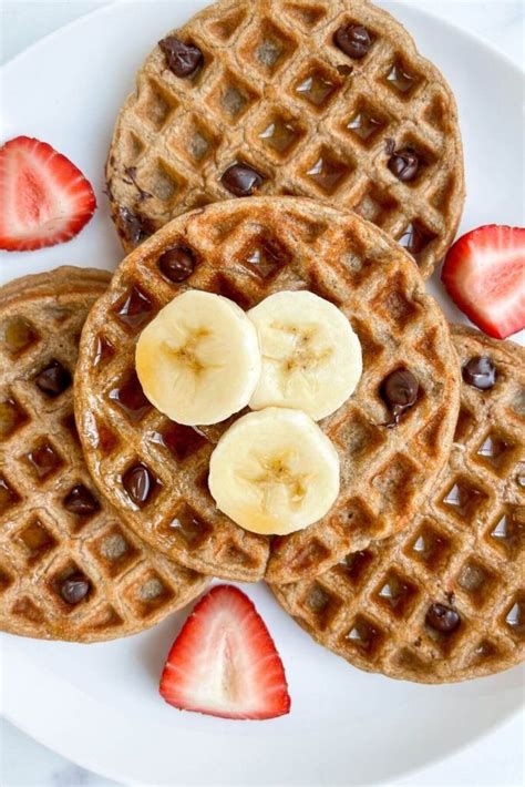 Flourless Banana Oat Waffles Recipe In Banana Waffle Recipe