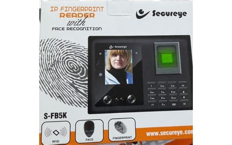 S FB5K FACE SECUREYE BIOMETRIC FOR TIME ATTENDANCE AND ACCESS CONTROL