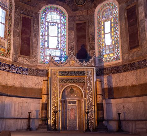 Turquia Istanbul De Maio De Estreia Do Mihrab Dentro Da