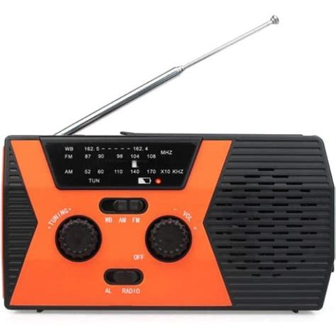 Radio Multifonctionnelle Radio Manivelle Solaire De Secours Portable