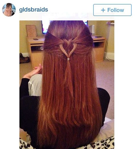 Half Up Heart Hairstyle By Gldsbraids Heart Hair Hair Beauty Hair