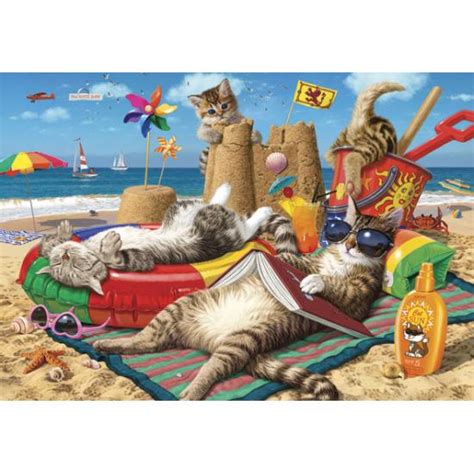 Comprar Puzzle Anatolian Gatos En La Playa De Piezas Anatolian