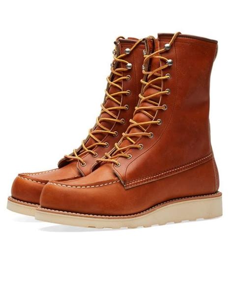 Red Wing Women S 3427 Winter 8 Moc Toe Boot In Brown Lyst