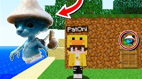 Gato Pitufo Aparece En Mi Mundo De Minecraft Patoni Vs Smurf Cat