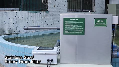 Qihangras Aquaculture Fish Farming Rotary Drum Filter Ac 110v Pm 50s